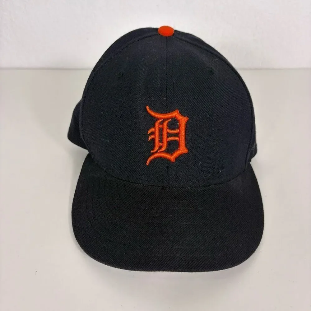New New Era MLB Detroit Tigers Navy Blue Baseball Hat Size‎ 7 56cm